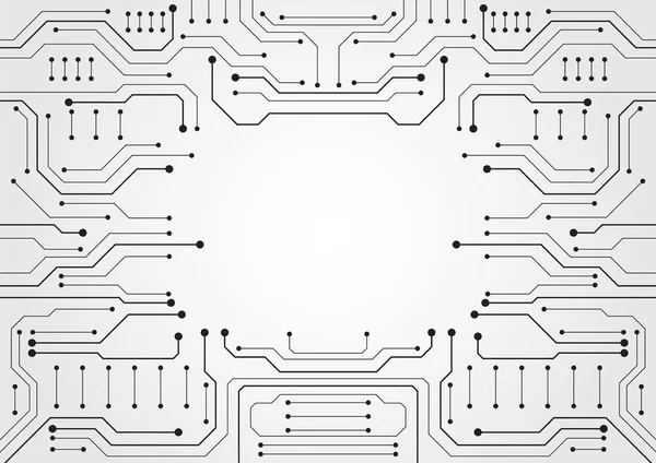 Antecedentes Tecnologia Circuito Com Sistema Conexão Dados Digitais Alta Tecnologia — Vetor de Stock