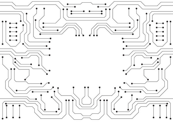Circuit technology background with hi-tech digital data connection system and computer electronic design