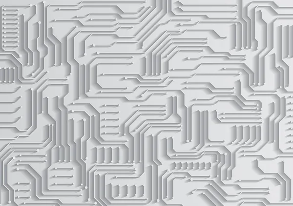 Circuit Teknik Bakgrund Med Högteknologisk Digital Dataanslutning System Och Dator — Stock vektor