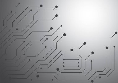 Yüksek teknolojili dijital veri bağlantı sistemi ve bilgisayar elektronik tasarımı ile devre teknolojisi arkaplanı