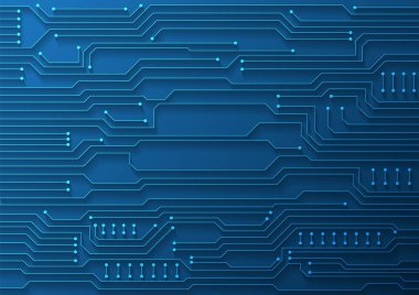 Yüksek teknolojili dijital veri bağlantı sistemi ve bilgisayar elektronik tasarımı ile devre teknolojisi arkaplanı