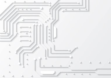 Yüksek teknolojili dijital veri bağlantı sistemi ve bilgisayar elektronik tasarımı ile devre teknolojisi arkaplanı