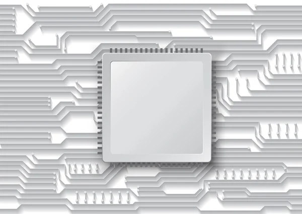 具有高科技数字数据连接系统和计算机电子设计的电路技术背景 — 图库矢量图片