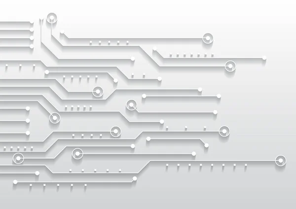 Circuit Technologie Achtergrond Met High Tech Digitale Dataverbinding Systeem Computer — Stockvector