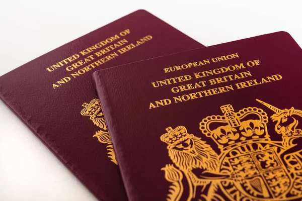 United Kingdom British Passports One European Union One Post Brexit — Stock Photo, Image