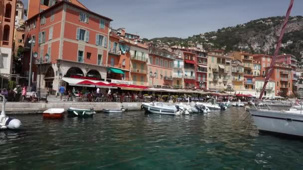 Villefranche Sur Mer France Europe Ağustos 2016 Deniz Kenarındaki Dükkan — Stok video