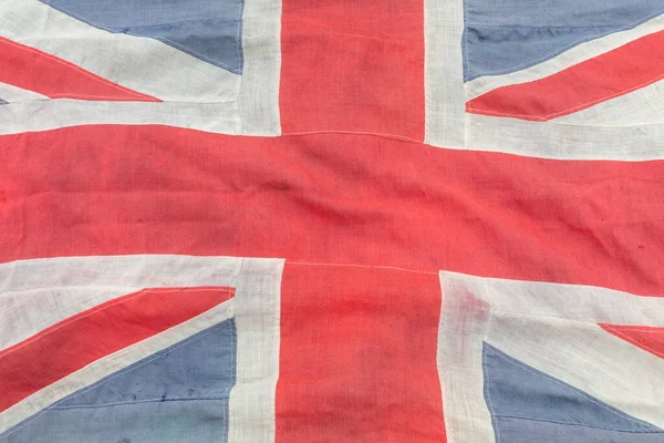 Elhalványult Vintage Antik Unió Jack Brit Zászló — Stock Fotó
