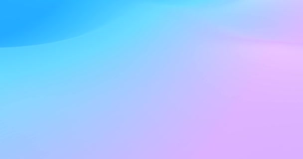Ola suavemente rosa con fondo abstracto de tinte azul. Creativo 3d renderizar salpicaduras de malvavisco con formación de mareas. — Vídeo de stock