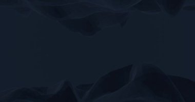 Örgü ile koyu çift dalga. Dijital ağda üst ve alt yüzeylerin kıvrımlı 3d görüntüleyicileri