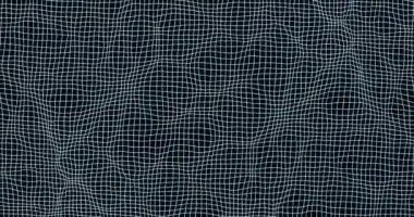 Minimalist dalgalı ağ. Koyu deniz sörfünün basit beyaz iz sürücüsü