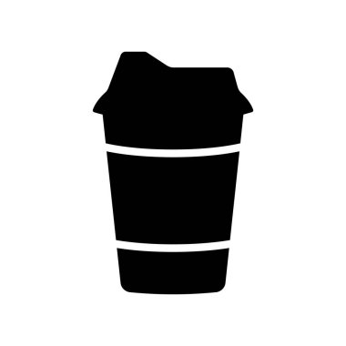 Kapaklı çizgili kahve fincanı. Aroma enerjili cappuccino iyi ruh hali ve rahatlamak için aroma çayı.