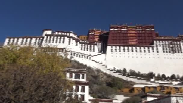 Tibet potala-paleis — Stockvideo