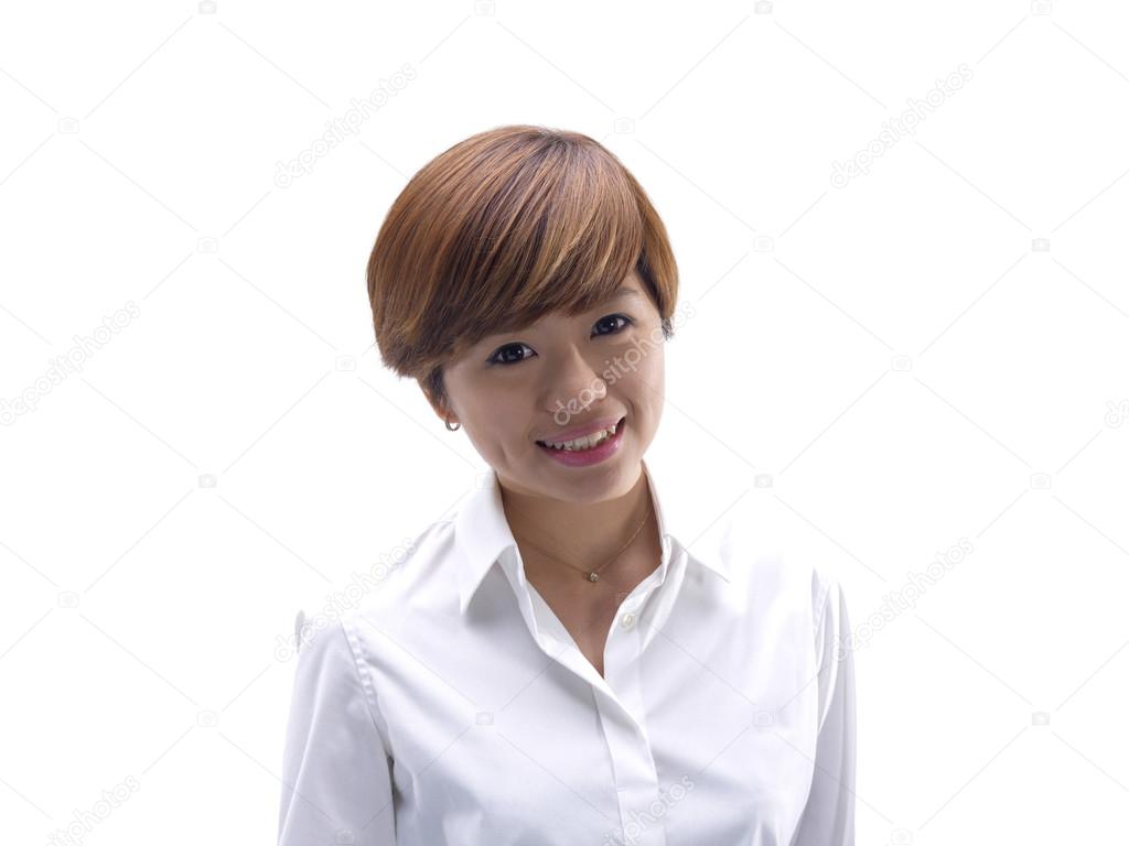 Tomboy Looking Asian Girl In Smart Outfit Stock Photo C Jacetan
