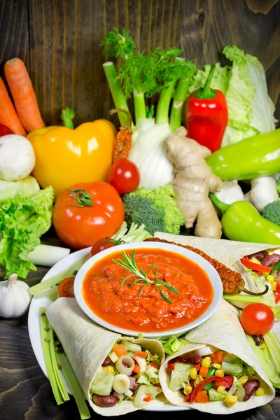 Zdrowe odżywianie - wegetariański — Zdjęcie stockowe