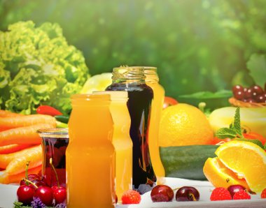 Vişne suyu ile jar seçici odak