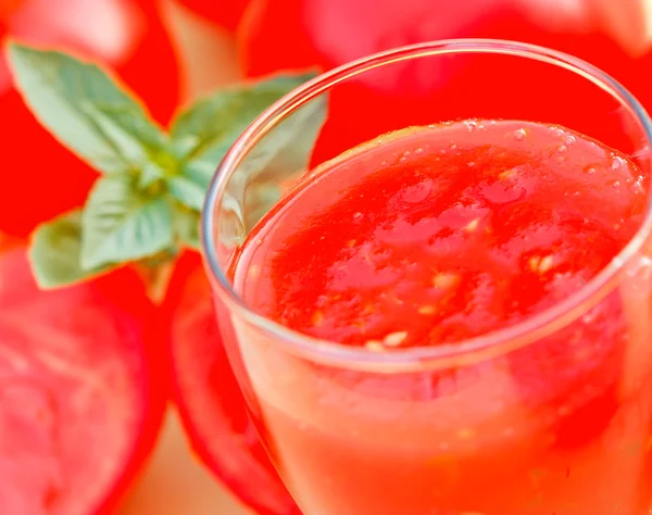Tomato juice - tomato smoothie — Stock Photo, Image