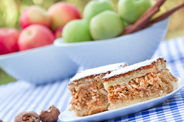 Tarta de manzana - tarta de manzana — Foto de Stock