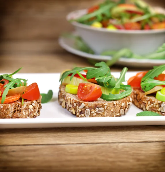 Vegetarische broodjes — Stockfoto