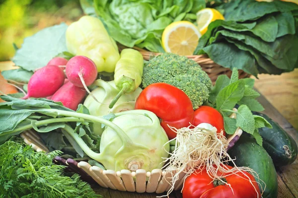 Fresh organic vegetables — Stock Photo, Image