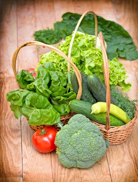 Egészséges ételek - friss bio zöldségek — Stock Fotó