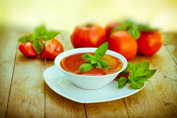 Sopa de tomate — Fotografia de Stock