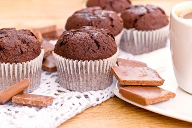 Çikolatalı kek ve çikolata