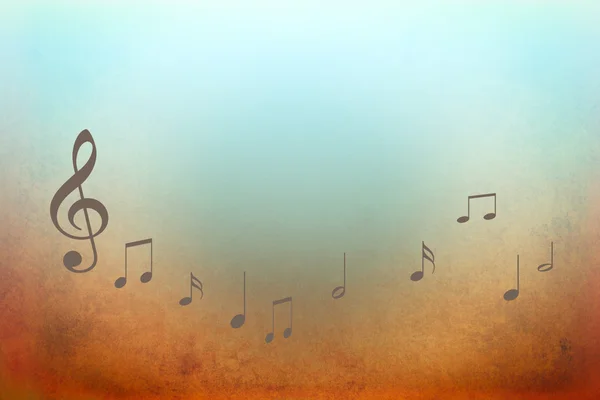 Fondo musical con notas — Foto de Stock