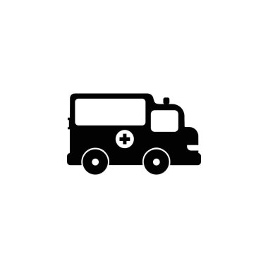 Vektör - araba simgesi, otobüs, ambulans simgesi vektör tasarımı sembolü