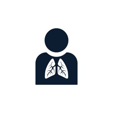 Güzel, titizlikle tasarlanmış İnsan Ciğerleri Simgesi