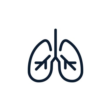 Güzel, titizlikle tasarlanmış İnsan Ciğerleri Simgesi