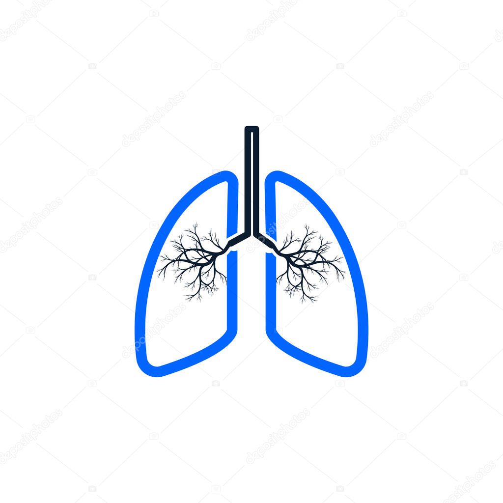 Beautiful, meticulously designed Human Lungs Icon