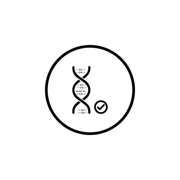 DNA Yetkilendirme Renkli Simge vektörü