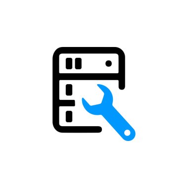 yaratıcı yapılandırma simgesi, ayar simgesi, dişli simgesi vektörü