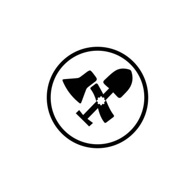 inşa simgesi, yol inşaatı, köprü tamir ikonu vektörü