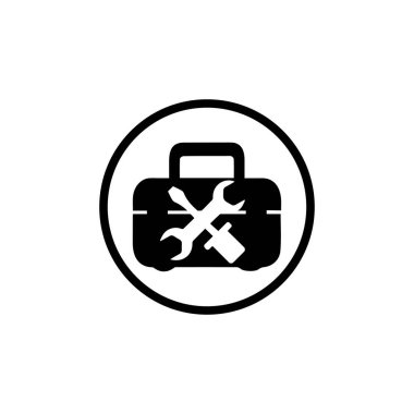 inşa simgesi, yol inşaatı, köprü tamir ikonu vektörü