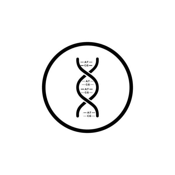 Креативна Значок Днк Значок Здоров Значок Здоров — стоковий вектор