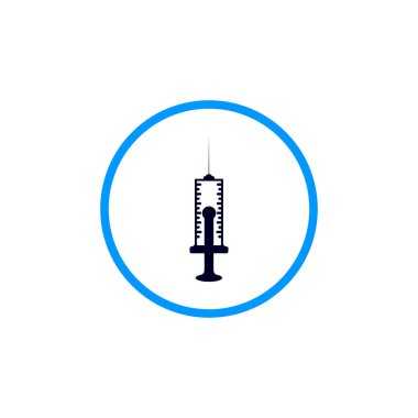 covid 19 aşı simgesi veya enjeksiyon simgesi