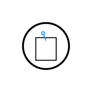 Not, not, not, posta simgesi, not, not, ofis, iğne, post-it, yapışkan simge