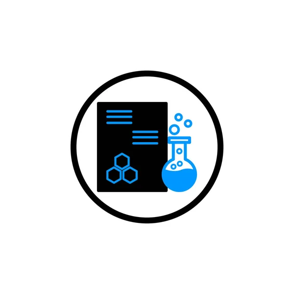 Medicina Fórmula Farmacéutica Laboratorio Médico Ciencia Icono — Archivo Imágenes Vectoriales