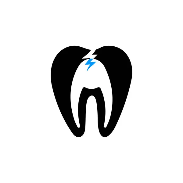 Bürste Pflege Reinigung Zahnpflege Mundhygiene Zahnsymbole — Stockvektor