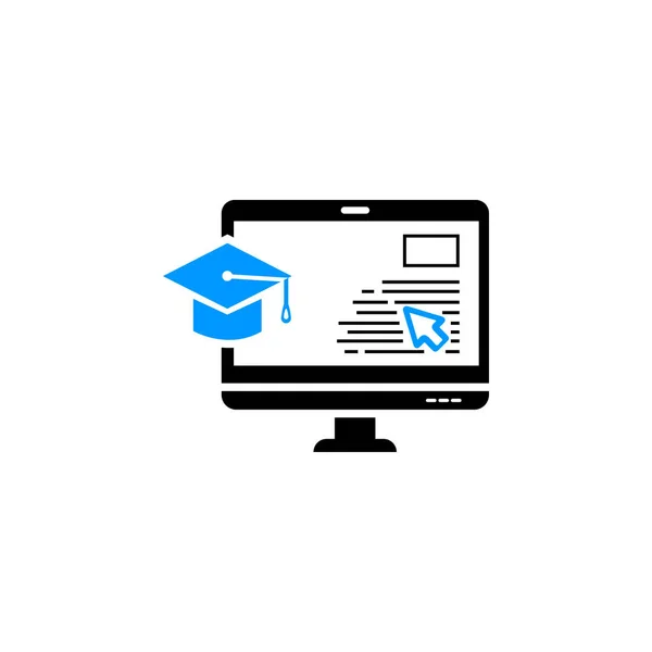 Online Education Business Seminar Icon — Stock Vector