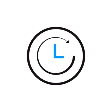 yaratıcı zaman ve simge vektörü izle