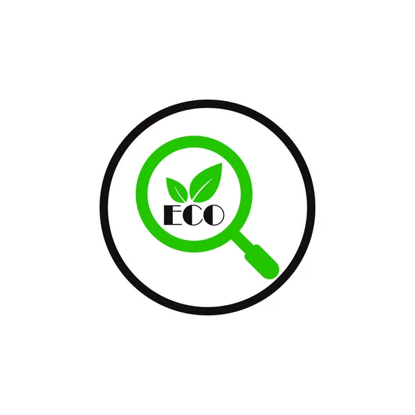 Zielony Eko Domu Logo Wektor Ikony — Wektor stockowy