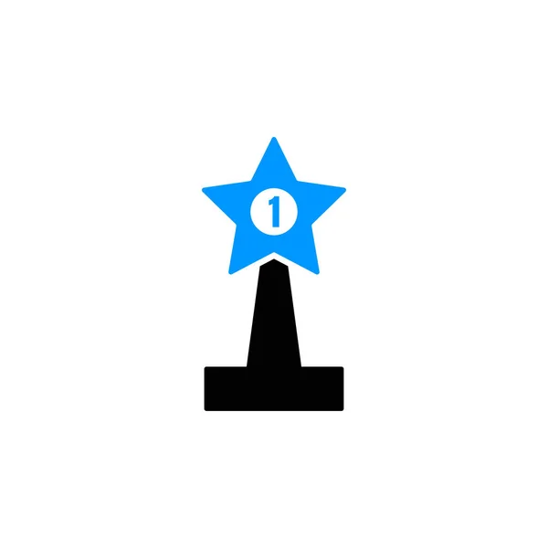 Creative Award Trophy Vector Icon — Stock Vector