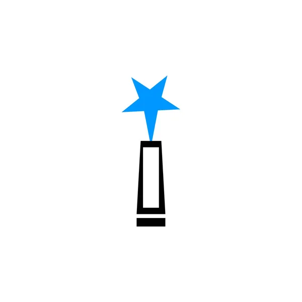Creative Award Trophy Vector Icon — Stock Vector