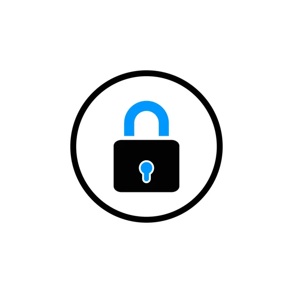 Computer Security Cyber Security Internet Security Online Security Icon Vector — Vettoriale Stock