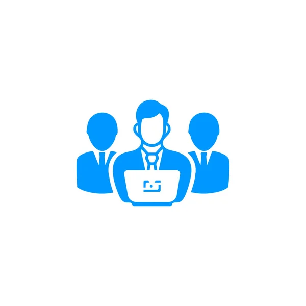 Human Resources Management Icon Vector — 스톡 벡터