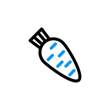 Modern carrot stock icon vector