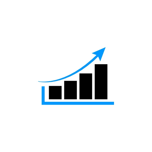 Ikona Analýzy Obchodního Finančního Diagramu — Stockový vektor