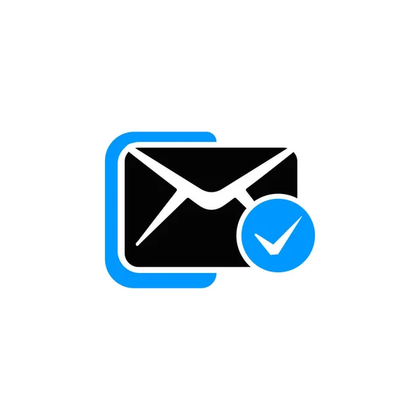 Successfully Mail Message Send Icon Vector — Vettoriale Stock